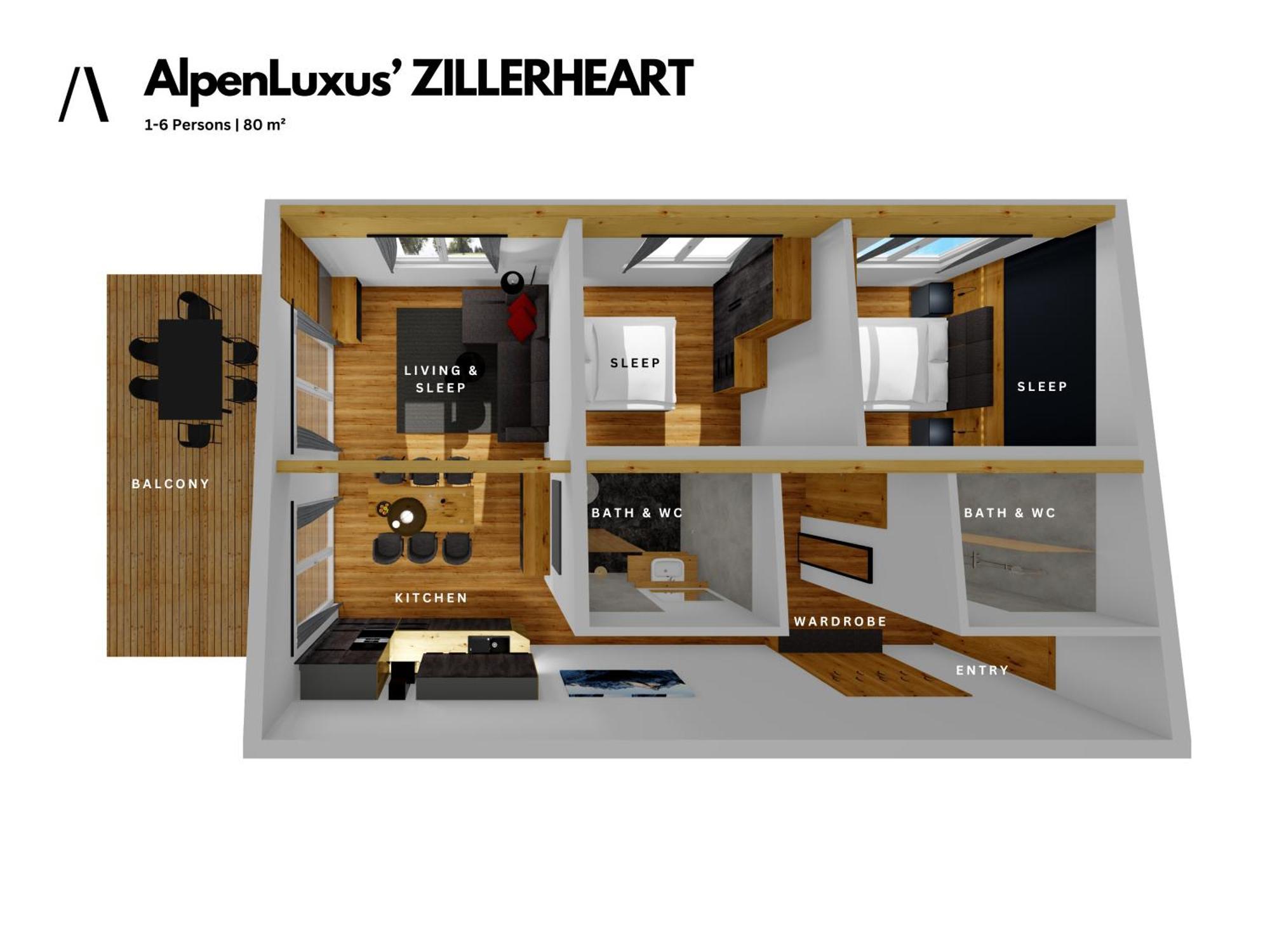 Zillerheart - Balcony Und Car Park By Alpenluxus Appartements Fügen Kültér fotó